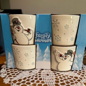 Ceramic “FROSTY THE SNOWMAN” ramekin set